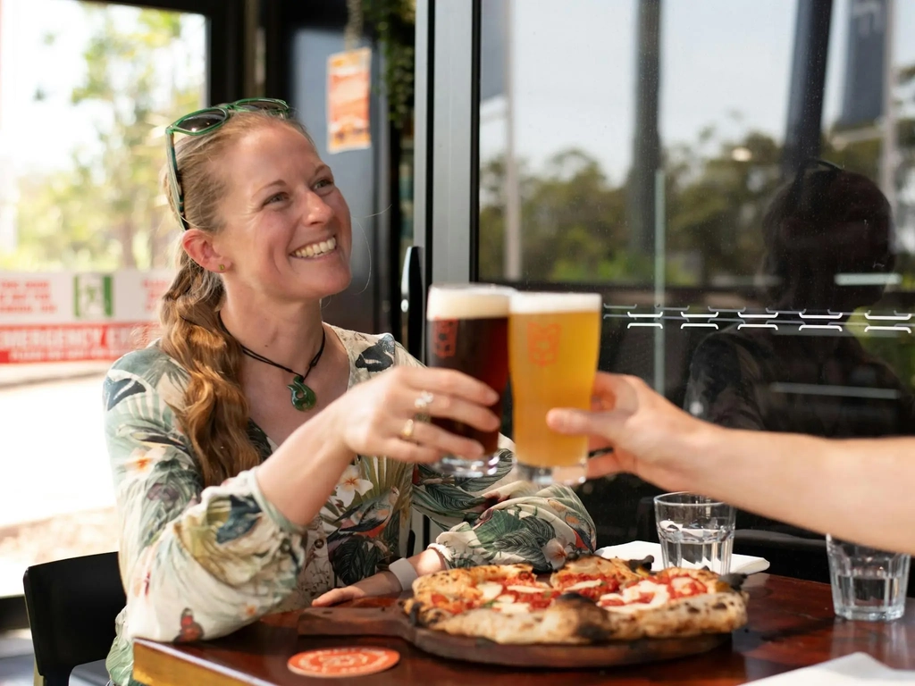 outdoor beer garden