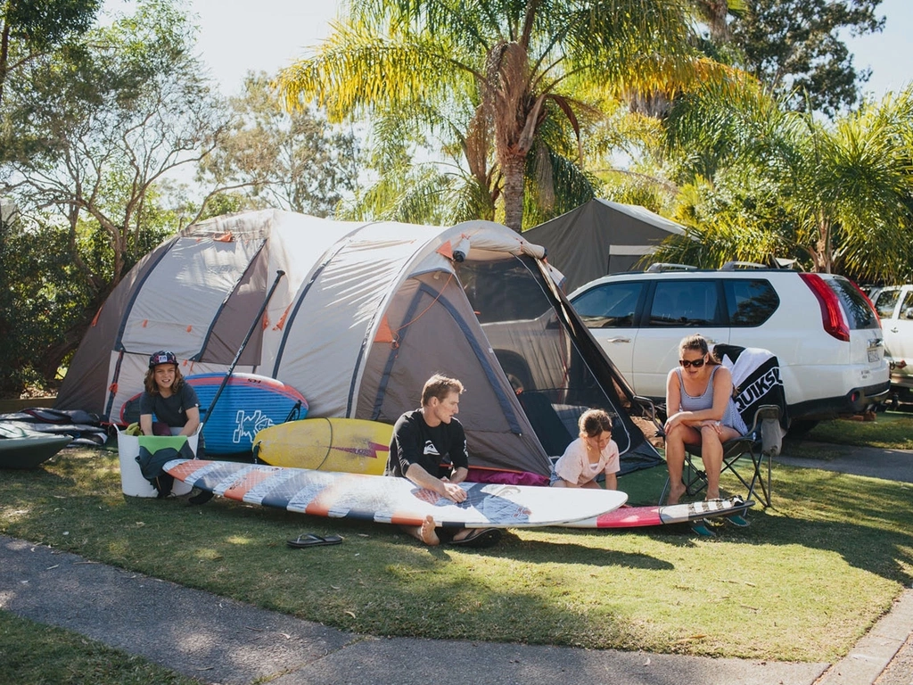 Camping at NRMA Treasure Island Holiday Park