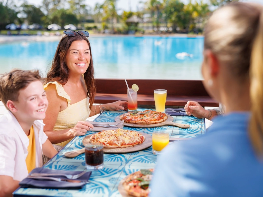 Dining at the Lagoon Beach Club