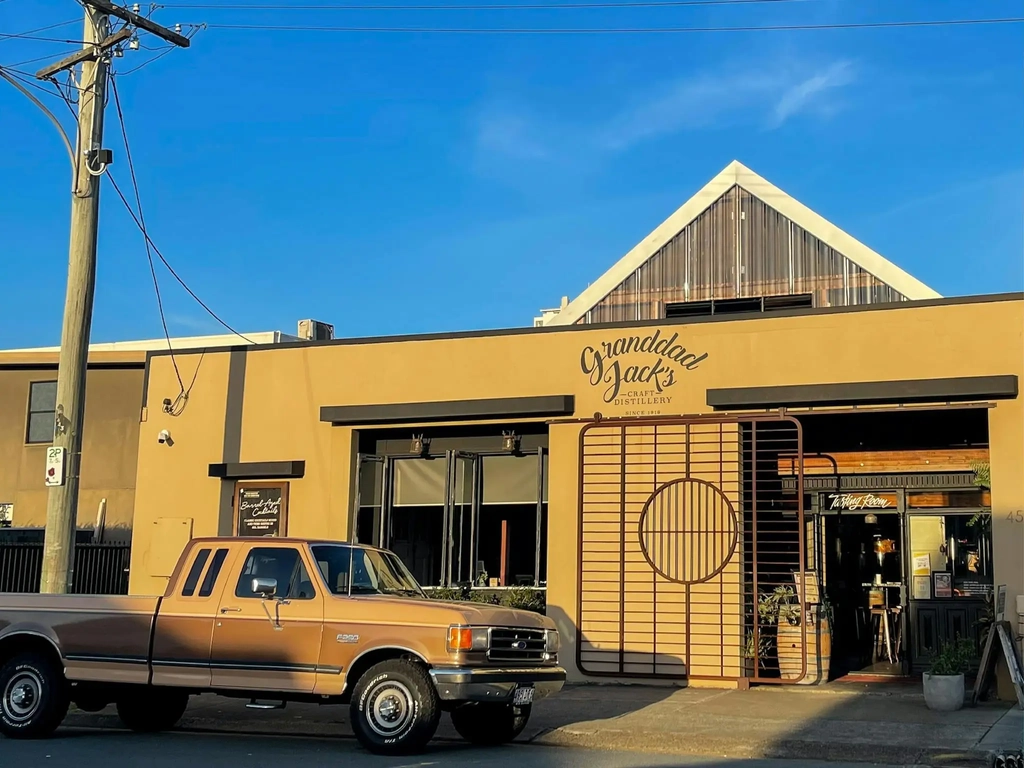 Exterior of Granddad Jack’s Craft Distillery building on the Gold Coast.