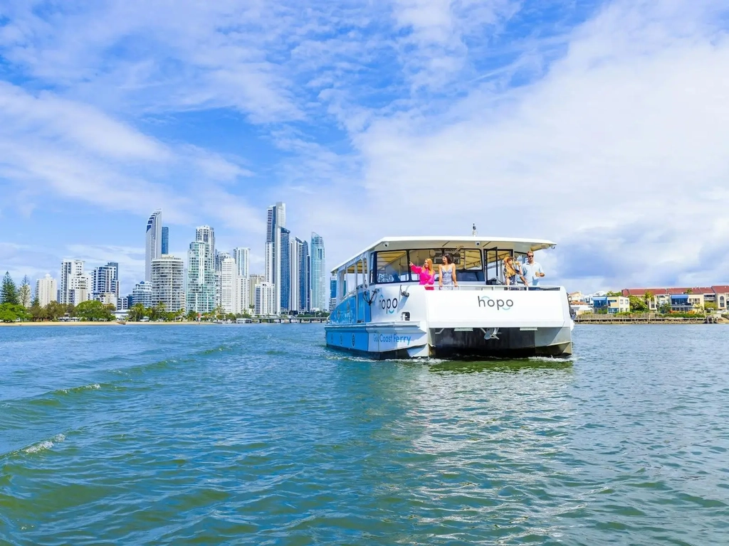 Hopo Ferry cruising on the water