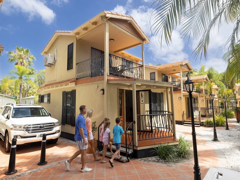 Macaw Mansion holiday accommodation at Ashmore Palms Holiday Village on the Gold Coast