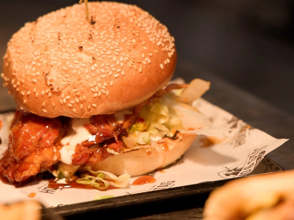 Fried chicken burger