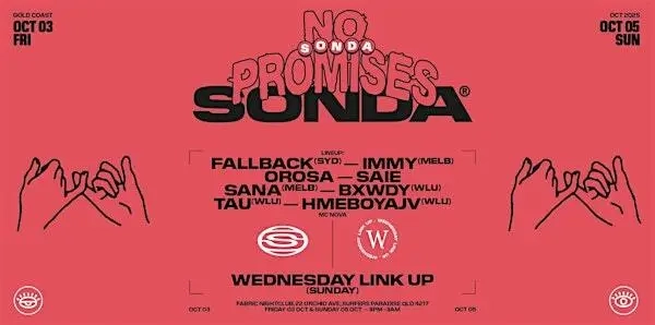 SONDA PRESENTS: "NO PROMISES" WEEKEND 2025 Image 1