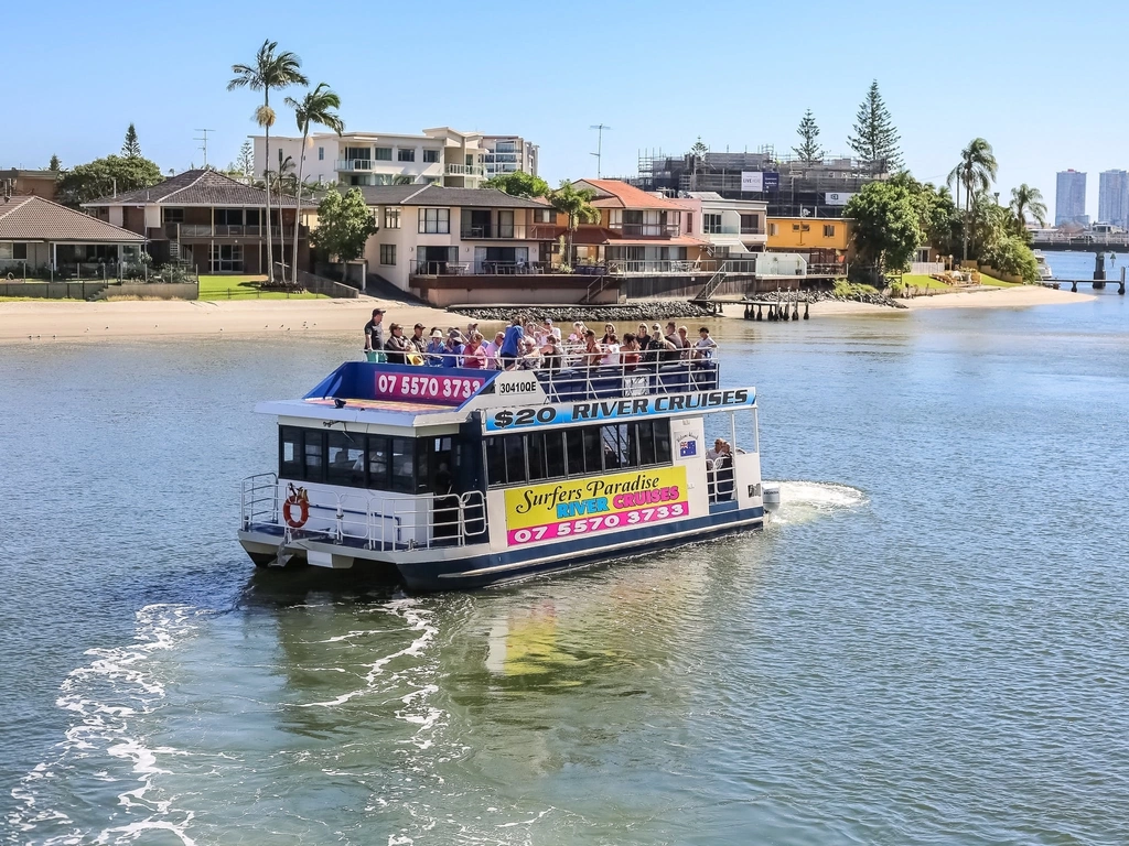 Sightseeing river cruise surfers paradise gold coast