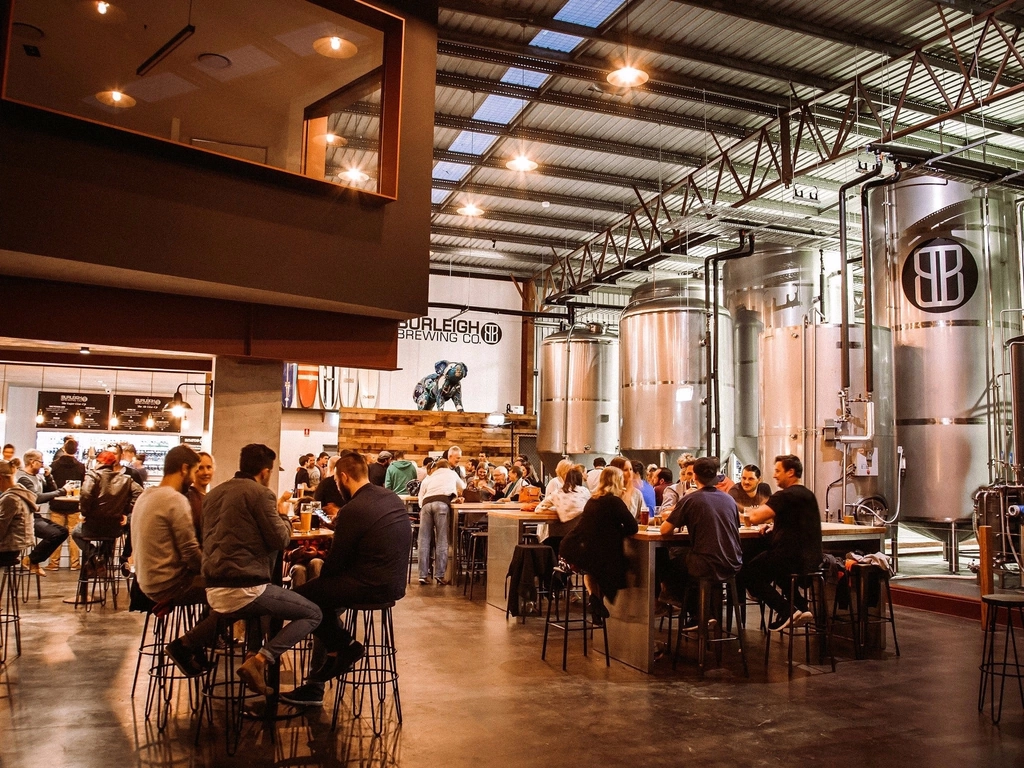 Enjoy a freshly poured craft beer inside their brewery and Taphouse