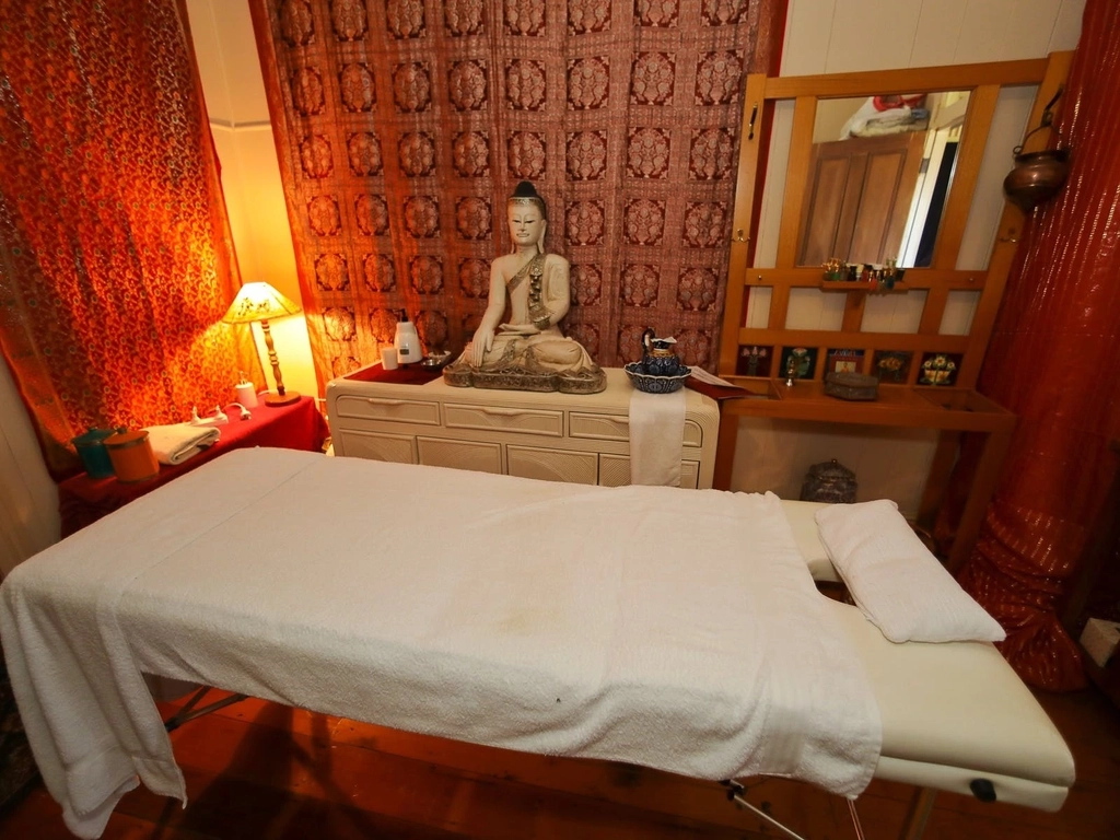 nirvana's ayurvedic treatment room