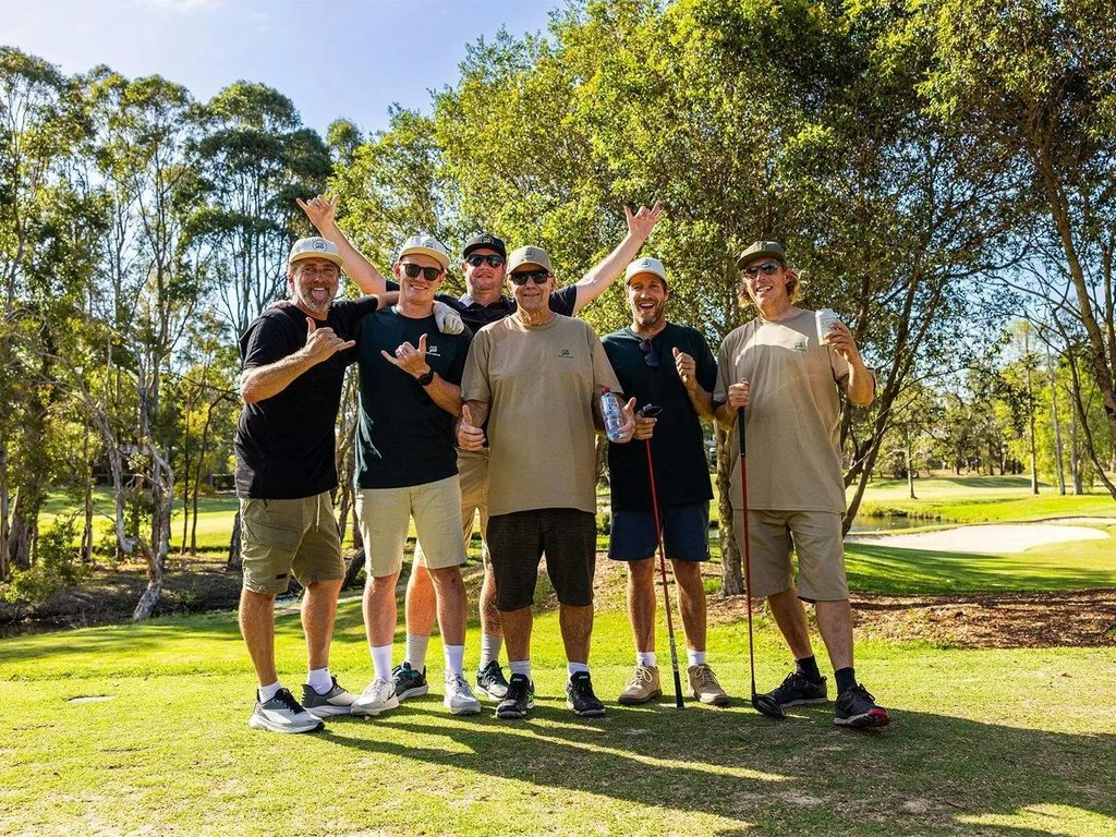 All set for a great day on the course