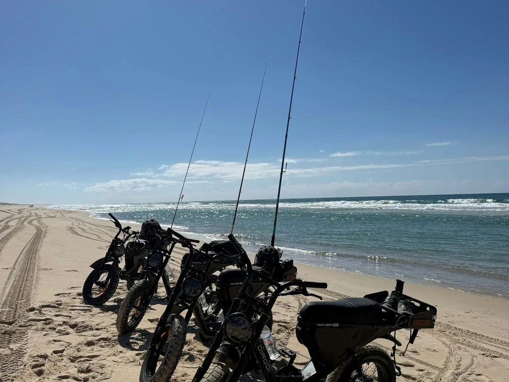 Bikes on the beach