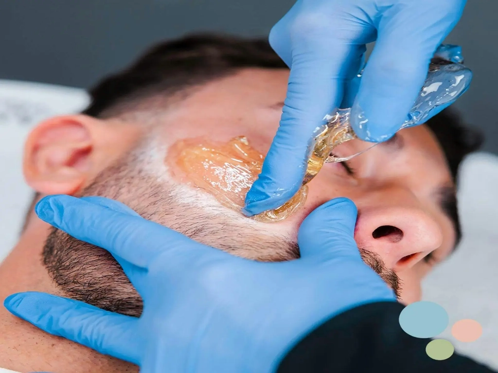 Sugaring man's cheeks/bread