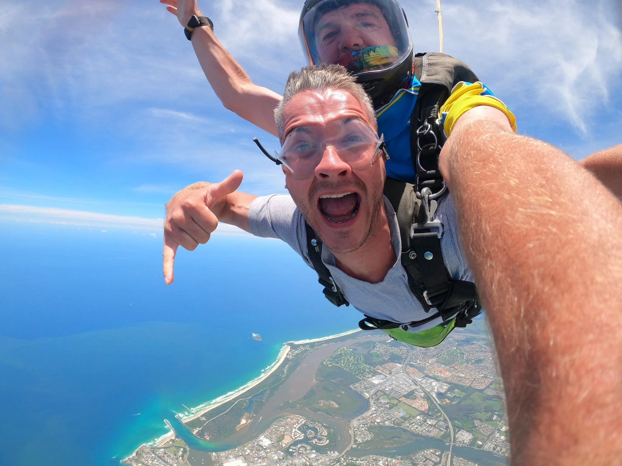 Free fall with Gold Coast Skydive