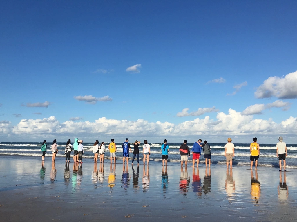 Beach reflection