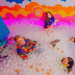 Group of people in a ball pit