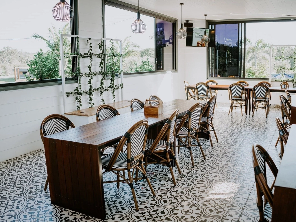 The Pavilion  dining space at The Club at Parkwood Village