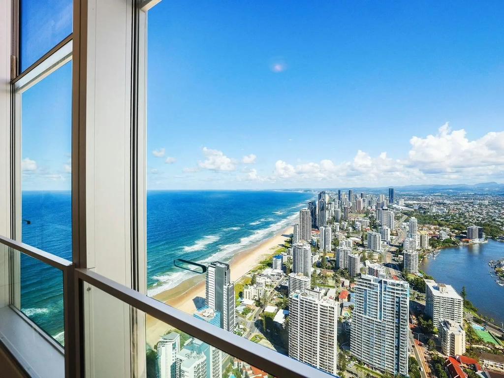 Views from the balcony - Q1 Resort and Residences  - Gold Coast Holidays - Beach and City Views
