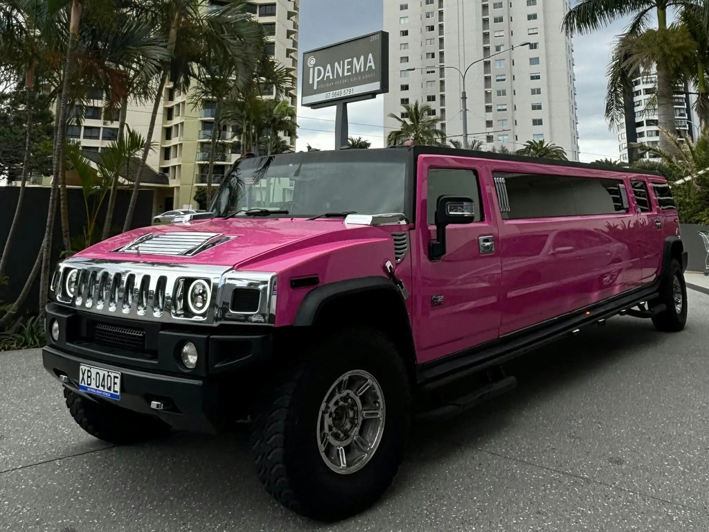 pink stretch hummer