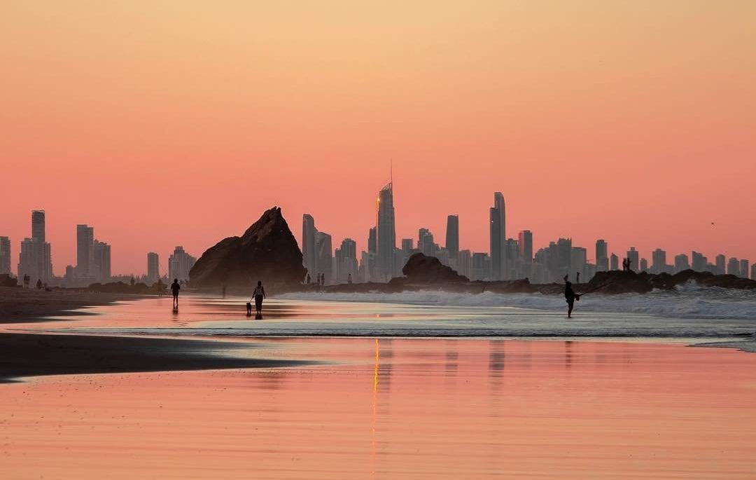Sunset at Currumbin Beach