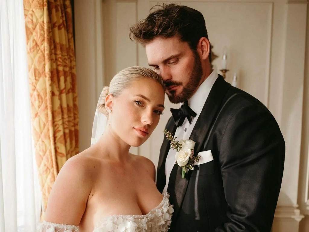 Bride Parker & groom Jordan at the Imperial Hotel