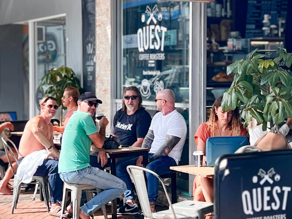Outdoor seating available
