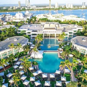 Drone photo of resort