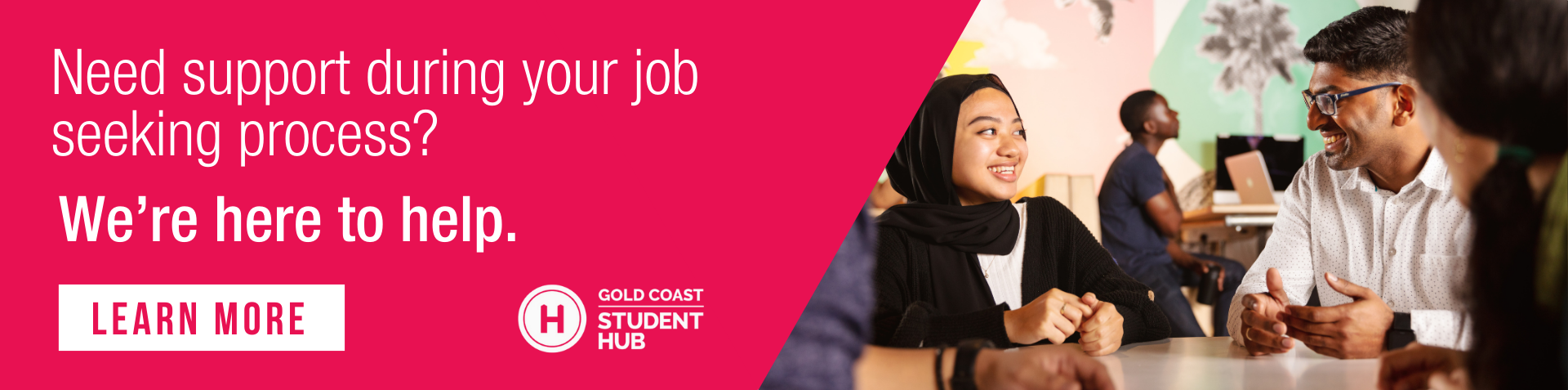 GCSH Job seeking support banner - desktop