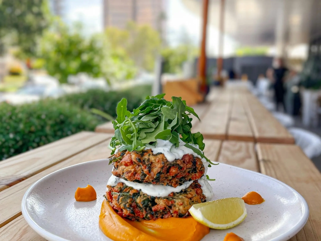 Spinach and Haloumi Rosti