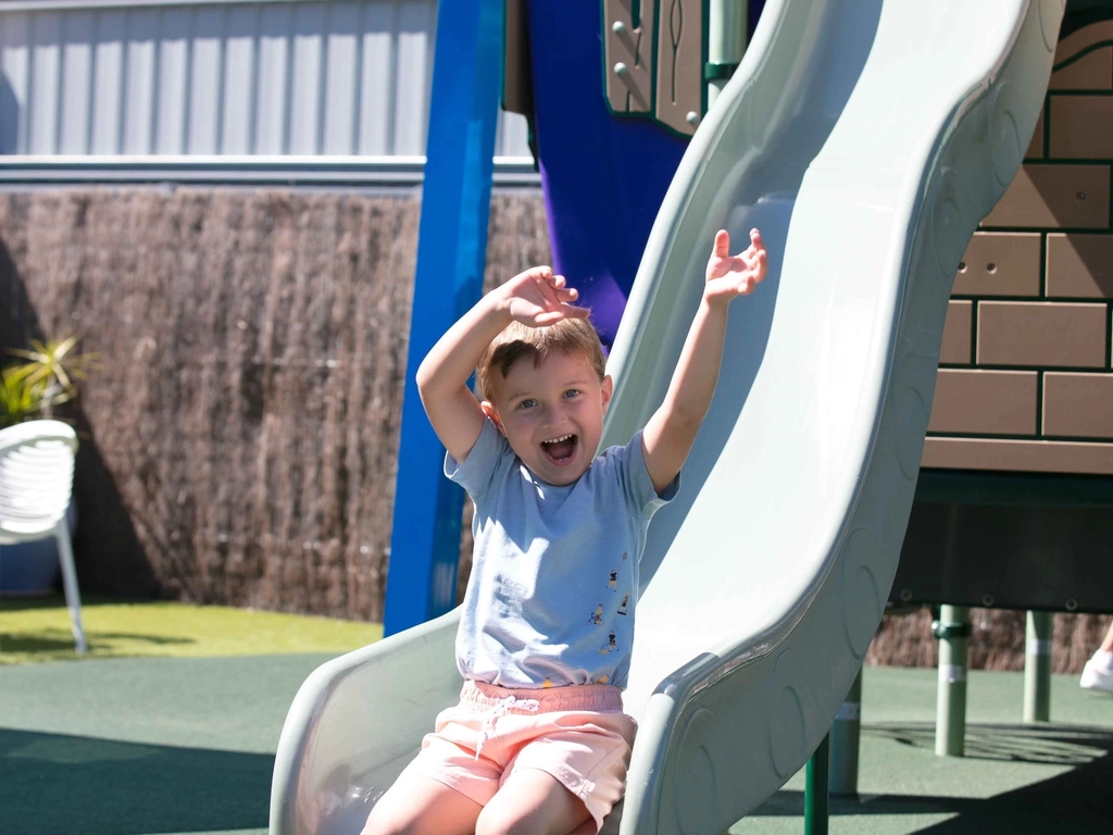 The kids will love that they can slide, climb and run around Dusty's Adventure park!