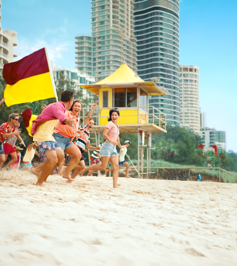 Play the Day Away Surfers Beach Run on Sand