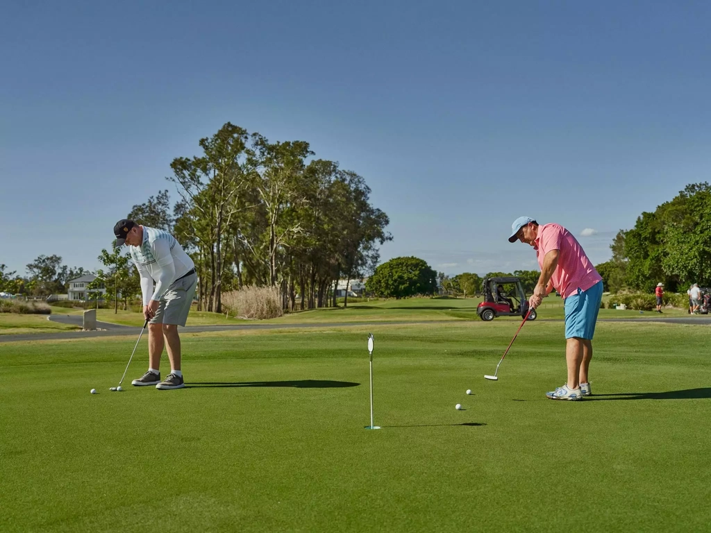 Hope Island Practice Green Gold Coast Golf Course