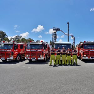 Fire trucks & firefighters available for tourism transport, airports, hotels, theme parks.