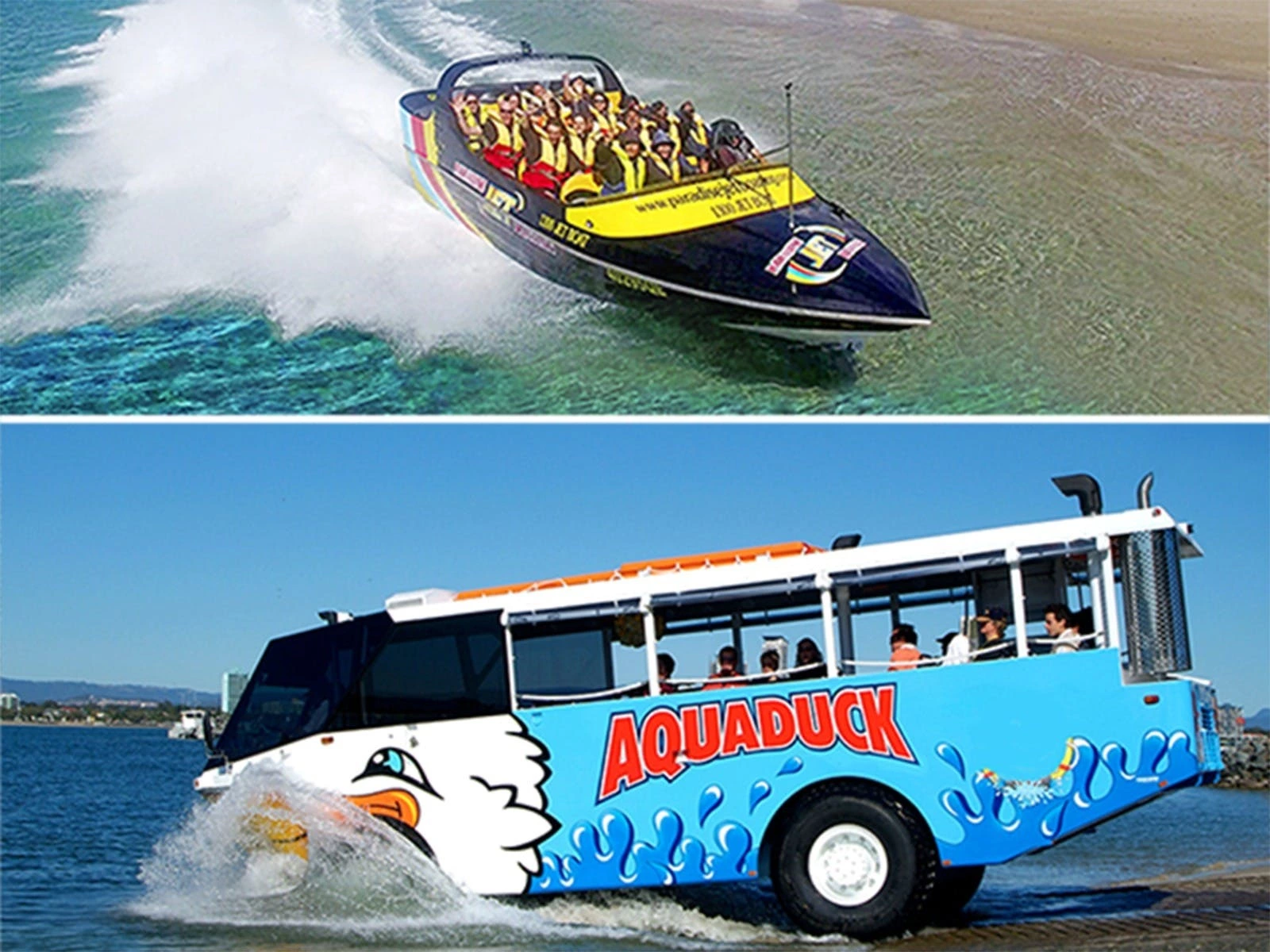 Gold Coast Jet Boat Ride & Aquaduck Ride for only $82