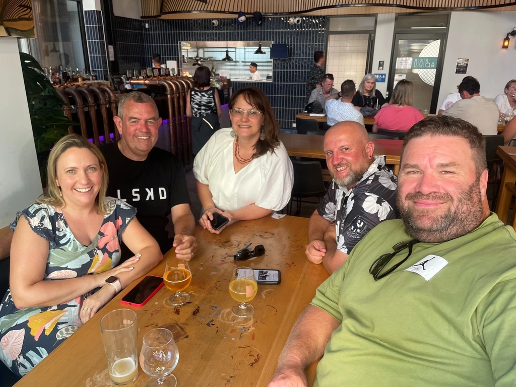Five friends on a Gold Coast brewery tour