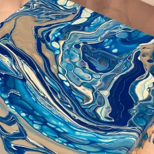 Learn how to paint pour on canvas with 4 different techniques - Surfer Paradise Sip 'n' Dip Image 1