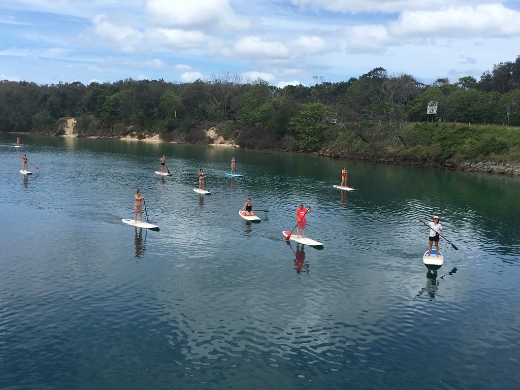 SUP at Cudgen Creek