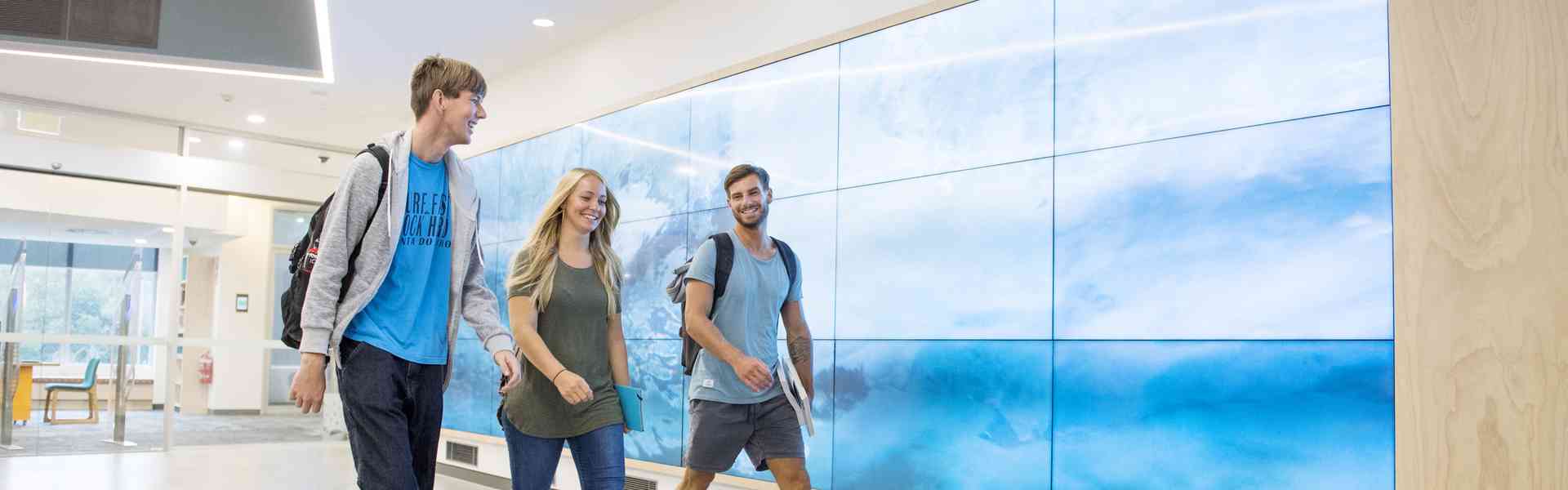 Students on campus