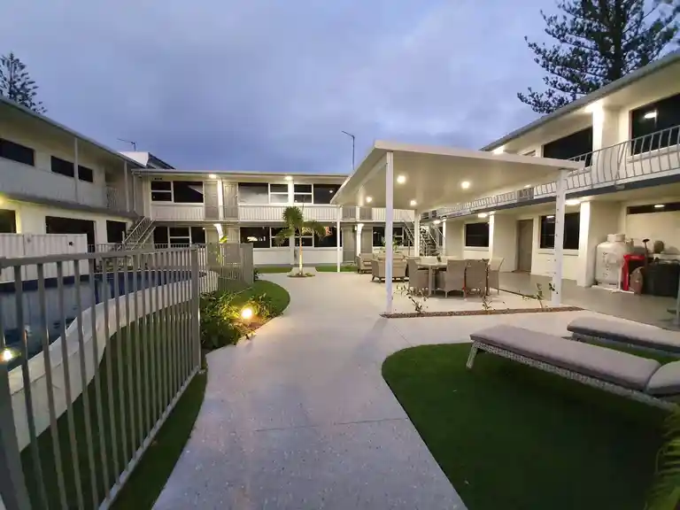 access to rooms from front