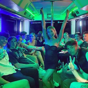 SWAT party bus is the number 1 Party bus on the Gold Coast . 25 , 35 , 45 seaters available