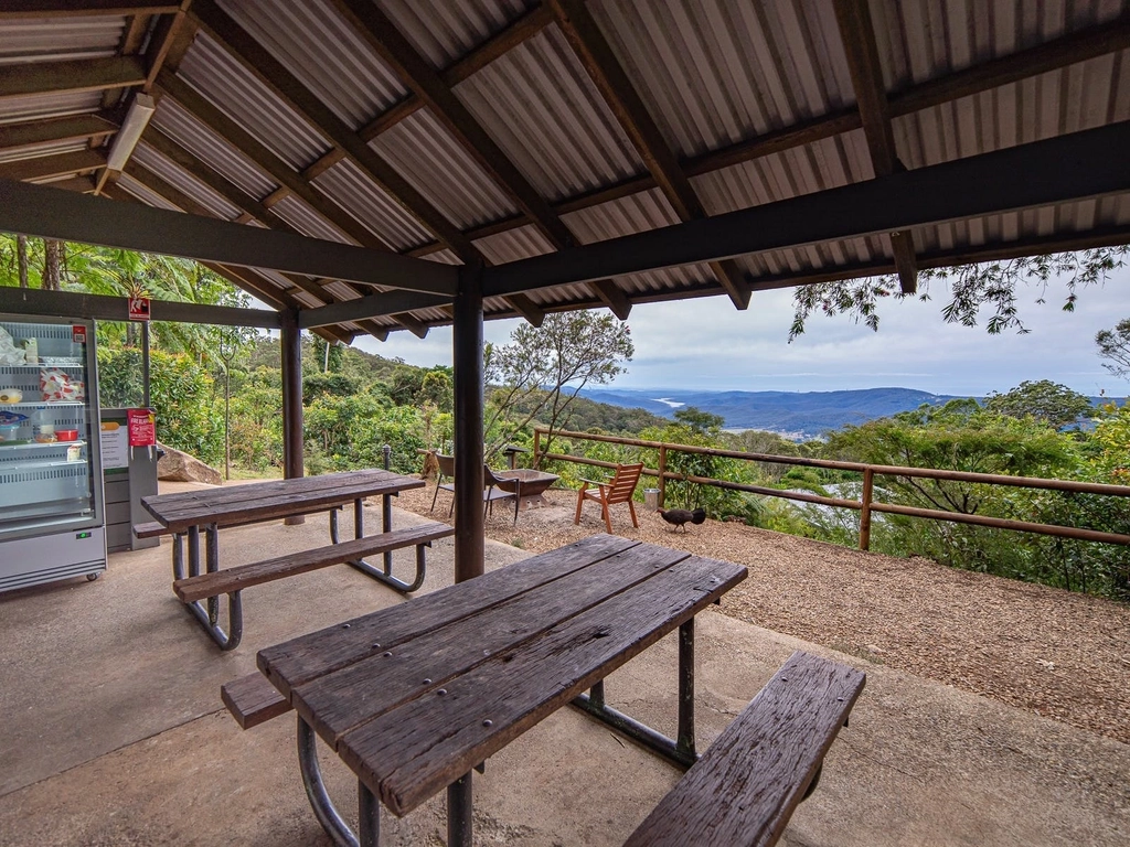 image of one of the campsite cooking shelters