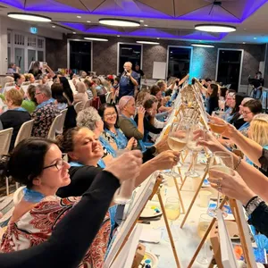 Disco Isn't Dead Halloween Paint and Sip Afternoon Session by Paint Juicy in Biggera Waters Image 1
