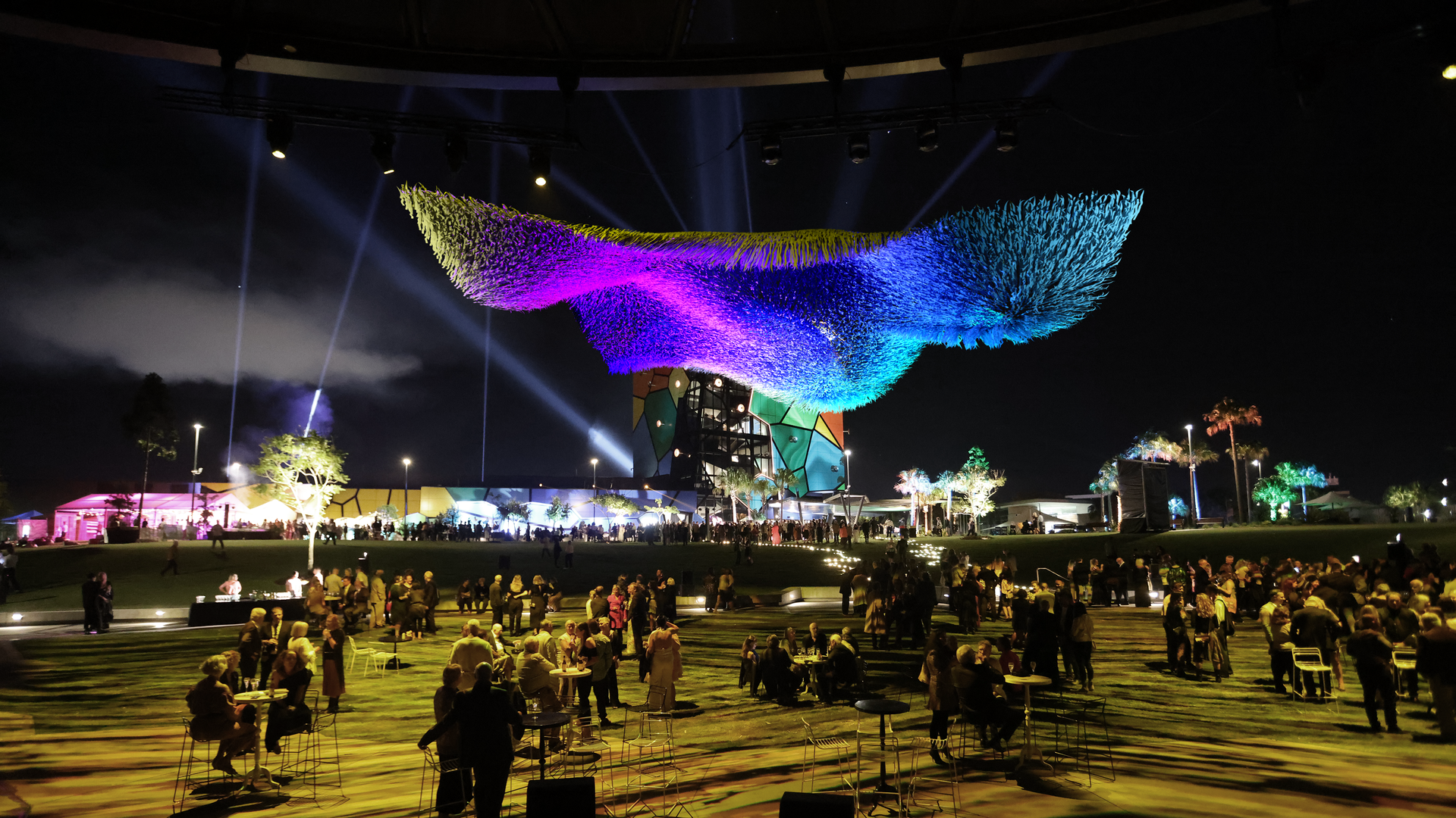 Art, Light and Spectacle – Wonder Returns With Bold Artwork Suspended High Above HOTA