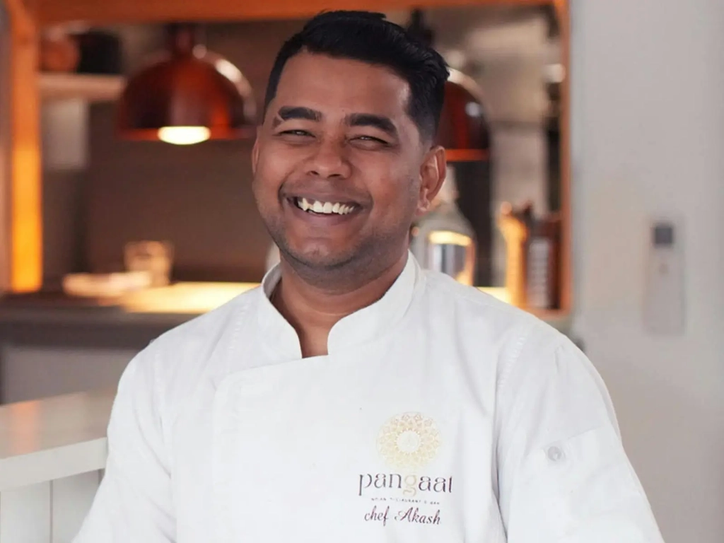 Local Mudgeeraba Chef Akash Sarkar smiling at the camera