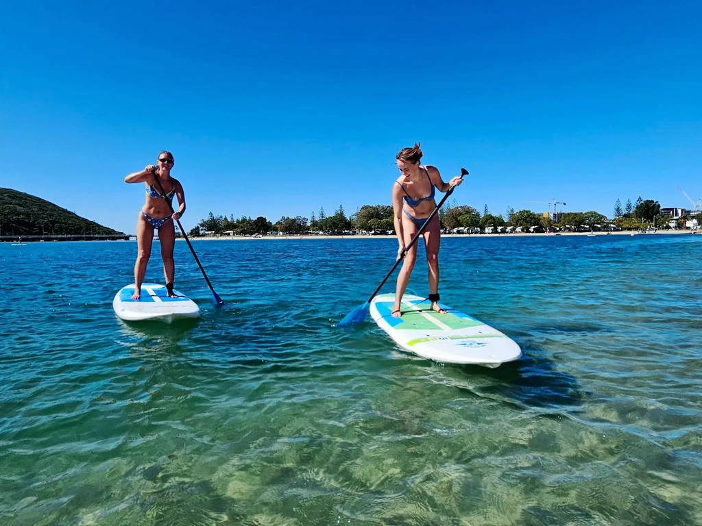 Ladies enjoying their Paddle Board Experiece