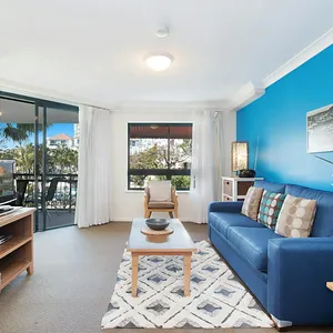 Lounge area with TV