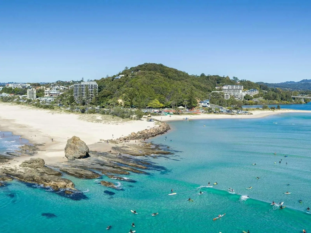 Aerial of Currumbin Alley