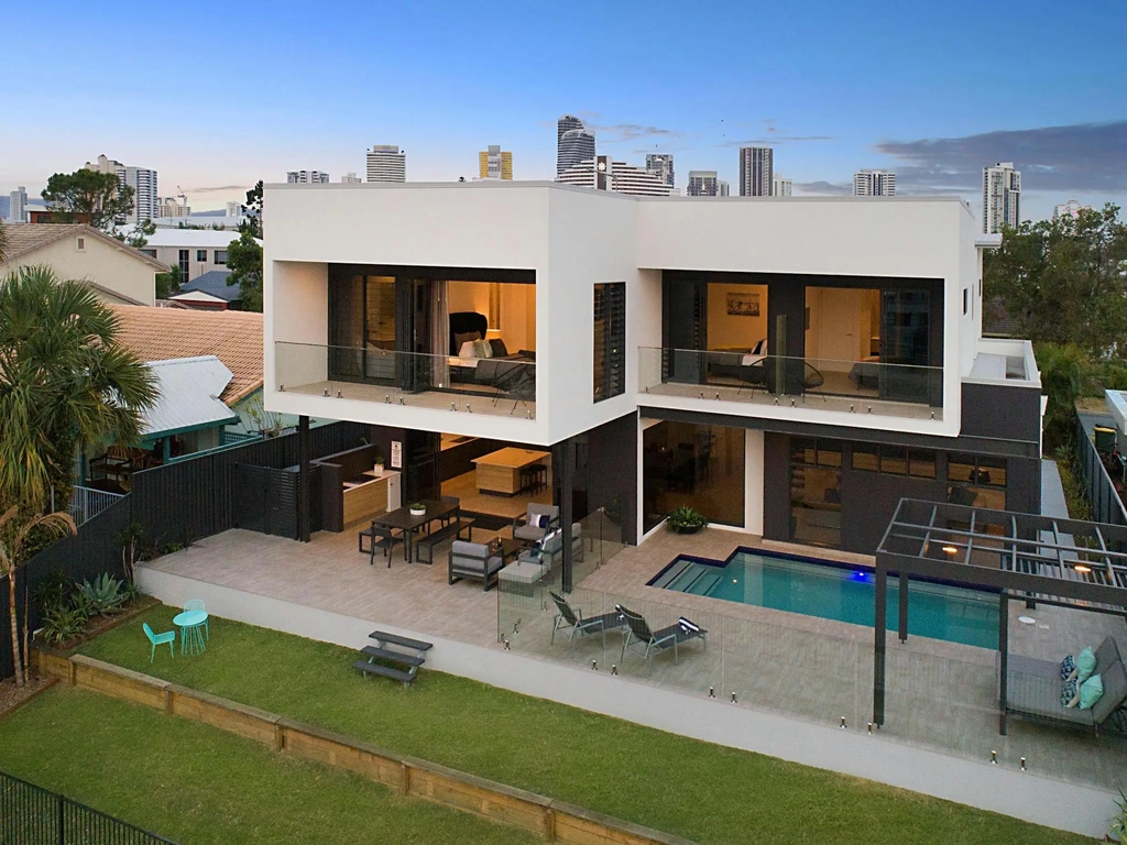 Back of property