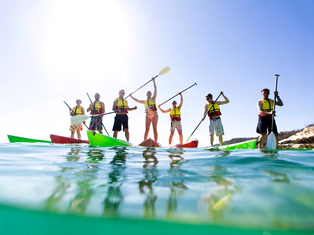 Stand-Up Paddle Boarding in Moreton Island