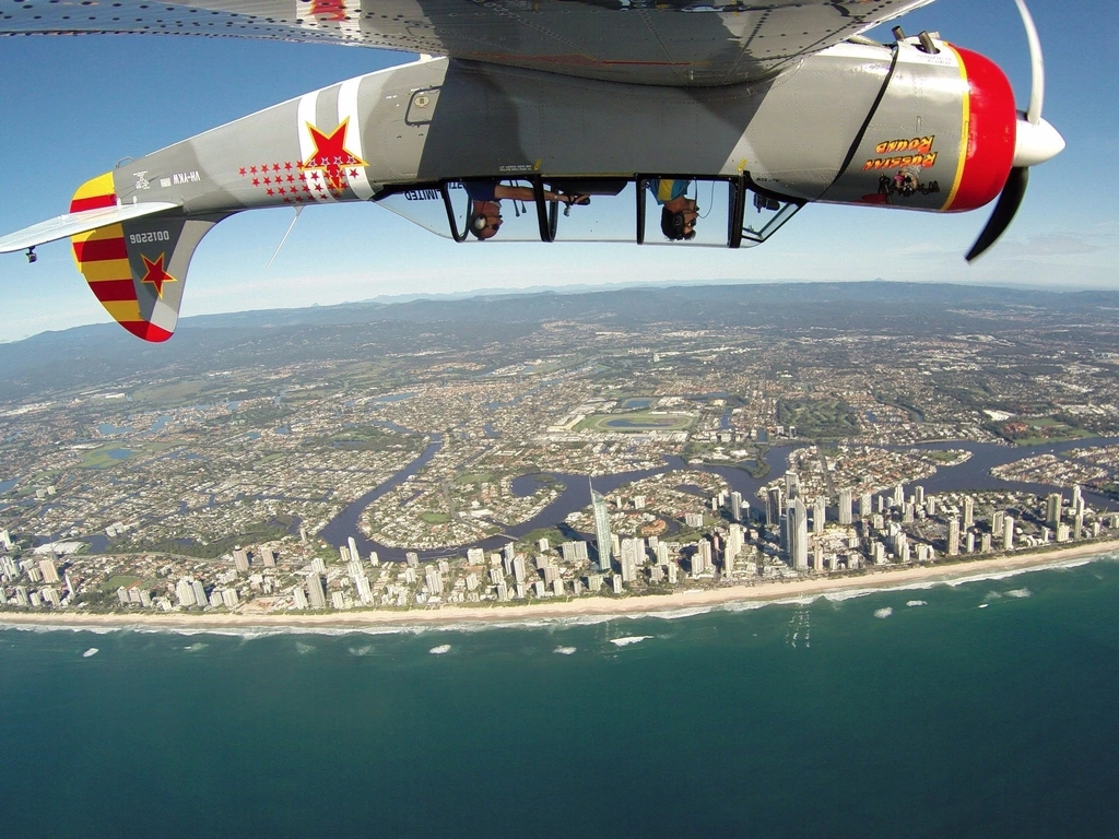 Hanging out over the Gold Coast