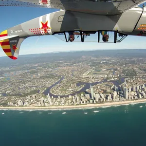 Hanging out over the Gold Coast