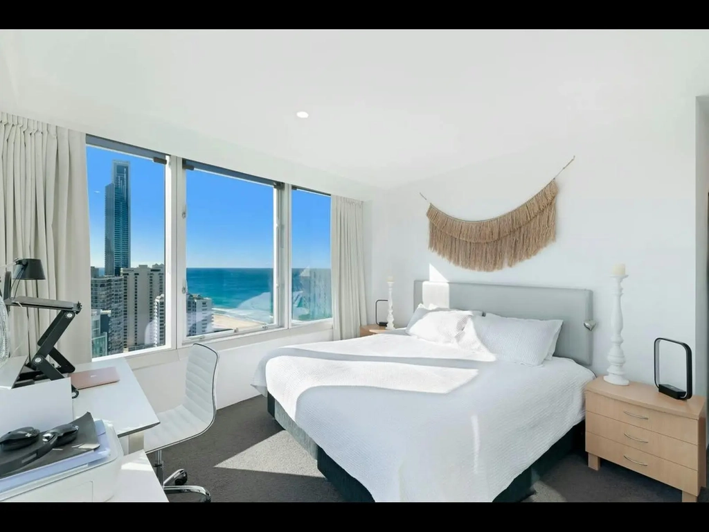 Master berdroom with a view