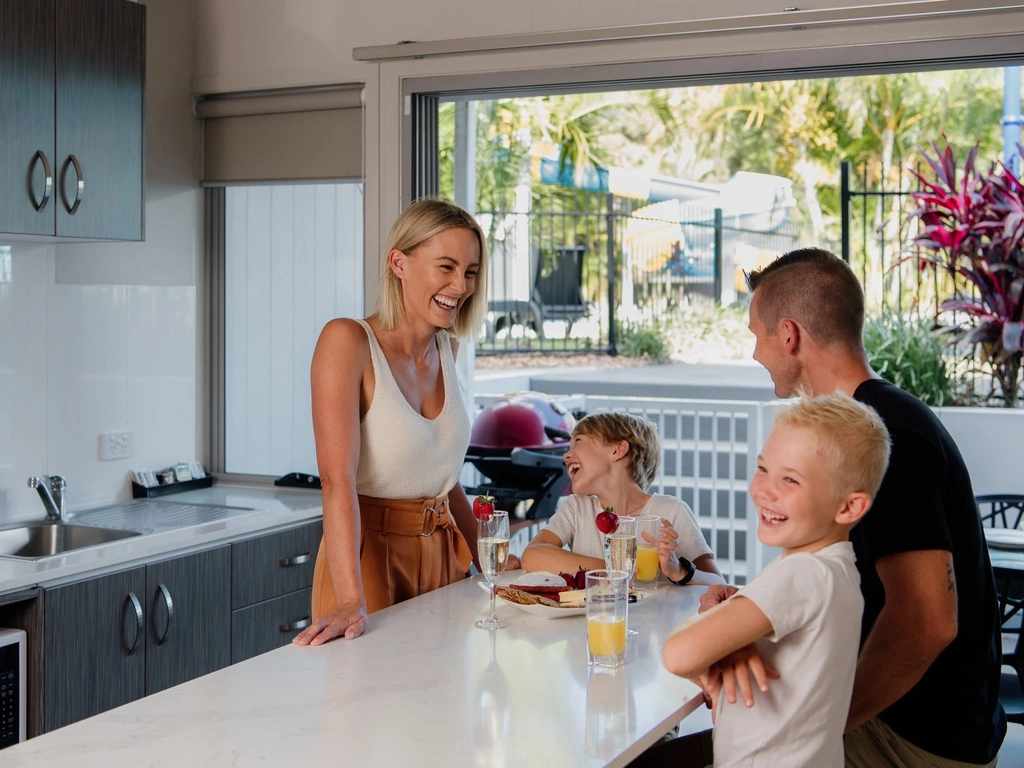 Enjoying family time in a Poolside Penthouse